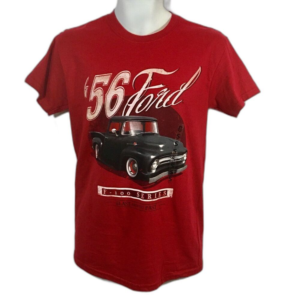 Out of Bounds F-100 Series T-Shirt '56 Ford Antique Cherry Red Size Small